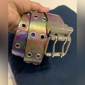 Heliographic Y2K  Double Belt Buckle Size Large